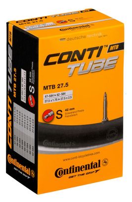 Cámara de aire MTB CONTINENTAL 27.5x1.75/2.50'' Presta