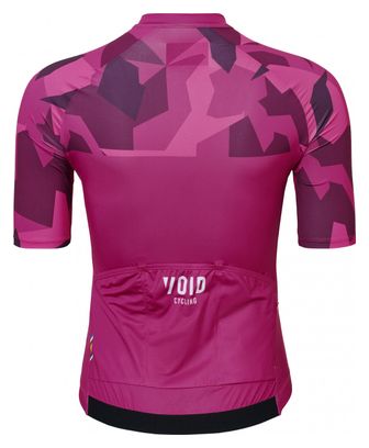 Women's Short Sleeve Jersey Void Abstract Camouflage Pink