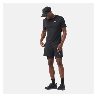 Maillot Manches Courtes Odlo Zeroweight Engineered Chill-Tec Noir