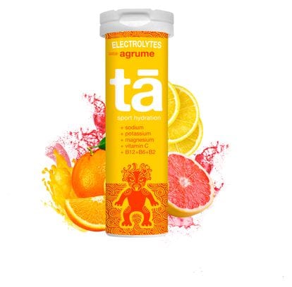 Tube of 12 Effervescent Tā Energy Electrolytes Citrus Pastilles