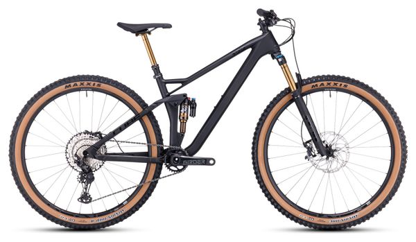 Cube Stereo One22 HPC EX Volledig geveerde MTB Shimano XT 12S 29'' Carbon Grijs Zwart 2023