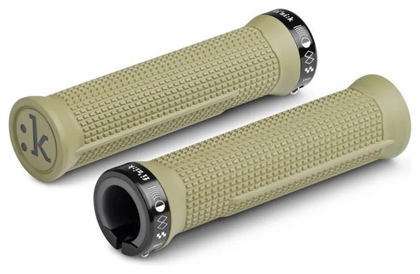 Pair of Fizik Racefeel Grips, 29 mm, Khaki/Black