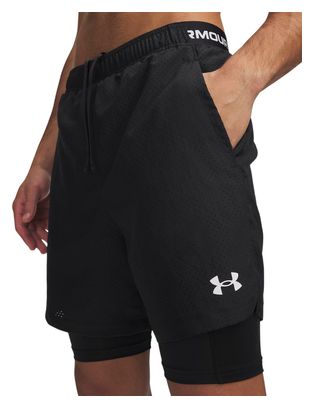Pantaloncini 2 in 1 Under Armour Vanish Woven 2.0 Nero Uomo