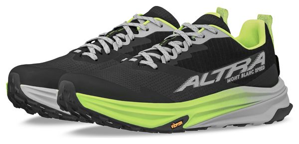 Altra Mont Blanc Speed Trailrunning-Schuhe Schwarz/Gelb Herren