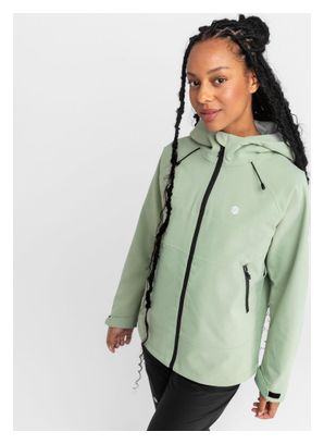 Veste randonnée hardshell femme Lac Léman Vert