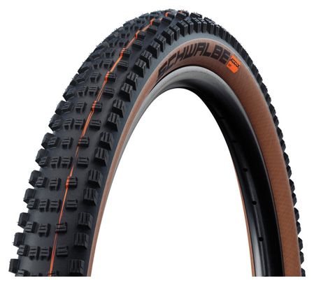 Pneu VTT Schwalbe Wicked Will 29'' Tubeless Ready Souple Addix Soft Super Race E-Bike E-50 Flancs Beige