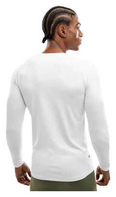 T-shirt fitness manches longues homme Air Blanc