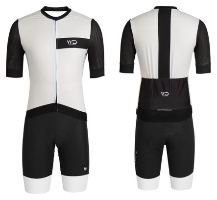Maillot de cyclisme homme DRAFT blanc/noir