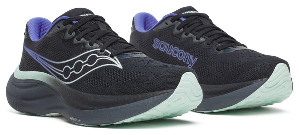 Zapatillas de running Saucony Ride 19 Negro/Violeta Mujer
