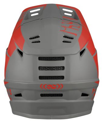 IXS Xact Evo Full Face Helmet Red Gray