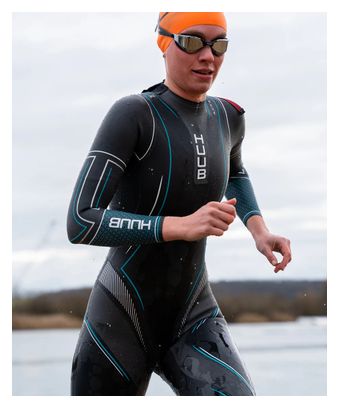Combinaison Néoprène Huub Aura 2 3.3 Noir/Bleu Femme