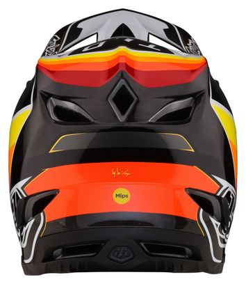 Troy Lee Designs D4 Carbon Mips Full Face Helmet Black/Orange
