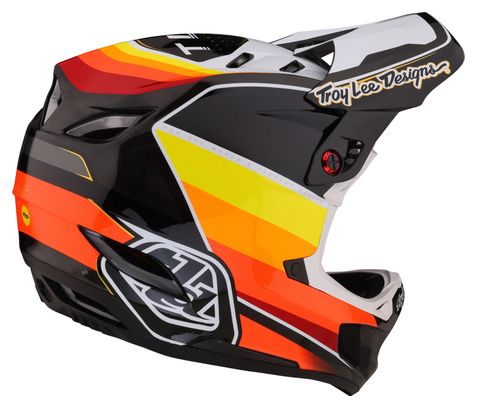 Troy Lee Designs D4 Carbon Mips Full Face Helm Zwart/Oranje