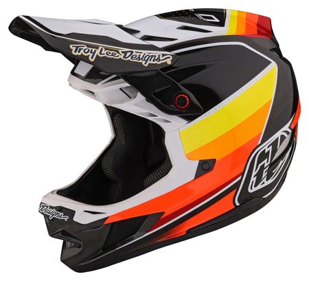 Troy Lee Designs D4 Carbon Mips Full Face Helm Zwart/Oranje