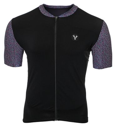 LeBram Aspin Short Sleeve Jersey Black Blue Pink