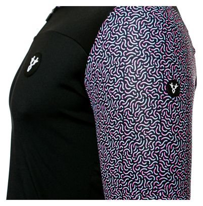 LeBram Aspin Short Sleeve Jersey Black Blue Pink
