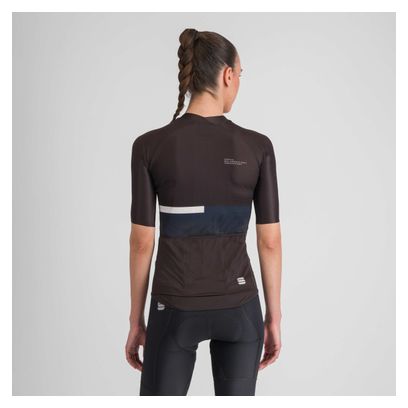 Maillot de manga corta Sportful Bomber para mujer Negro/Blanco