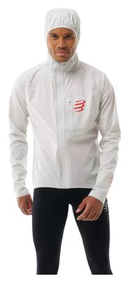 Veste Imperméable Compressport Thunderstorm Blanc Unisexe