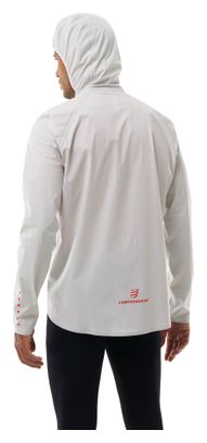 Veste Imperméable Compressport Thunderstorm Blanc Unisexe