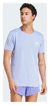 Adidas Adizero Tee Blue Homme short sleeve jersey