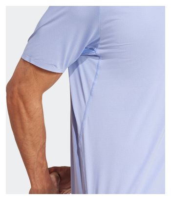 Kurzarm Trikot adidas Adizero Tee Blau Herren