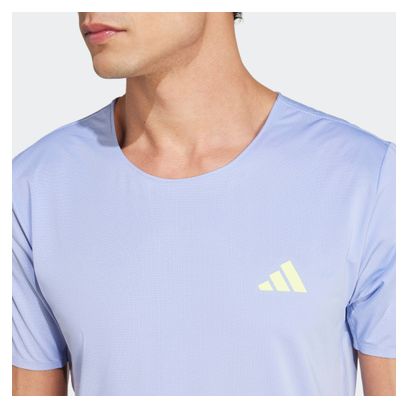 Adidas Adizero Tee Blue Homme short sleeve jersey