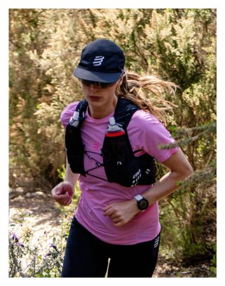 Compressport Trail Racing Kurzarm-Shirt für Damen, rosa