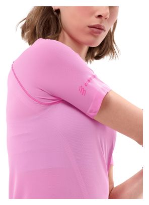 Compressport Trail Racing Kurzarm-Shirt für Damen, rosa