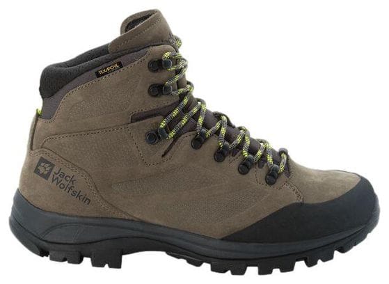 Jack Wolfskin Rebellion Texapore Mid Hiking Shoes Green