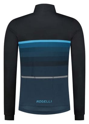 Maillot Manches Longues Velo Rogelli Hero ll - Homme - Bleu/Noir