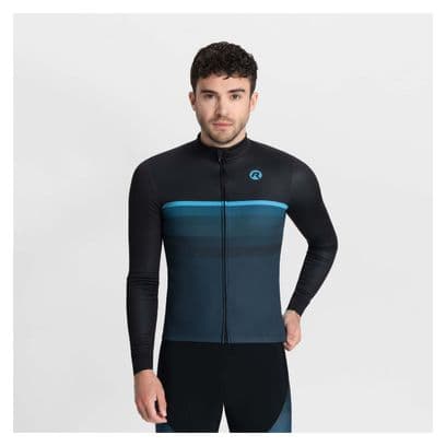 Maillot Manches Longues Velo Rogelli Hero ll - Homme - Bleu/Noir