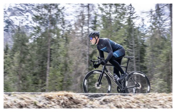 Maillot Manches Longues Velo Rogelli Hero ll - Homme - Bleu/Noir