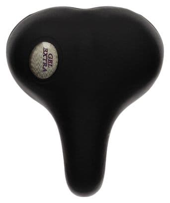 Selle de vélo Dames/Hommes Siège Gel Confort Noir