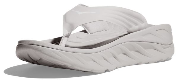 Hoka One One Ora Recovery Flip Grey White Men's Shoes