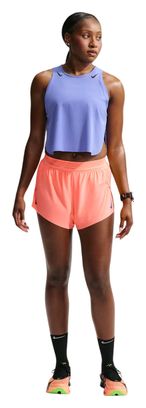 Nike AeroSwift 3in Split Shorts, Coral, Women's