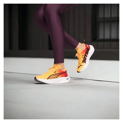 Puma Running Shoes Deviate Nitro 3 Red / Orange Women's
