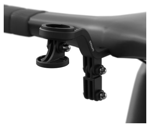 Soporte Contador CYCLAMI S29 Multifunción Garmin Wahoo Bryton Fijación GoPro Negro
