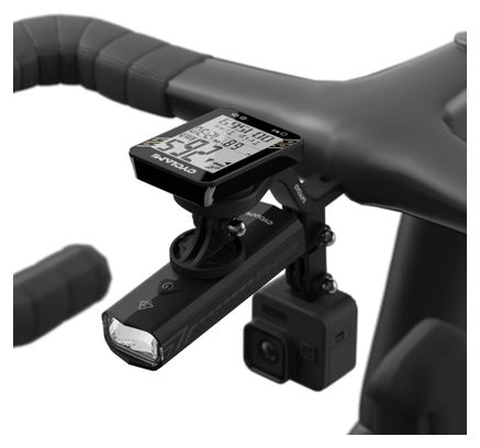 Soporte Contador CYCLAMI S29 Multifunción Garmin Wahoo Bryton Fijación GoPro Negro