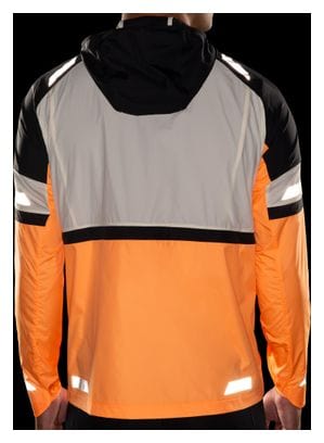 Reflektierende Jacke Brooks Run Visible 2.0 Weiß/Orange Herren