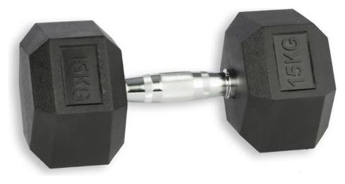 Haltère Hexagonale GorillaGrip Hex Dumbbell 15kg Noir