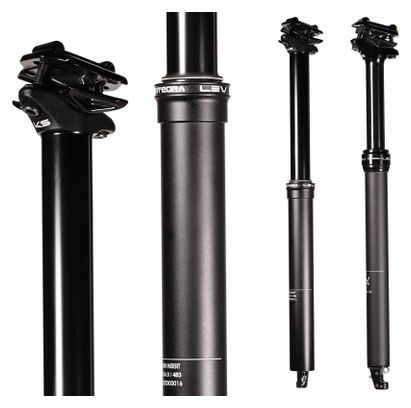 KS Kind Shock Telescopic Seatpost Lev Integra Internal Passage Black 2021 (No Command)