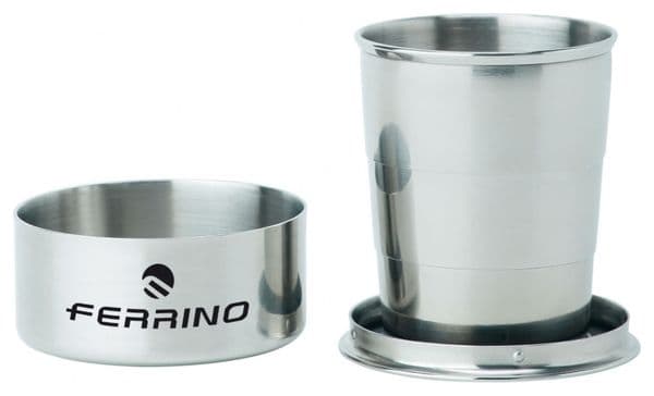 Mug Ferrino Stainless Steel Foldable Tumbler Gris