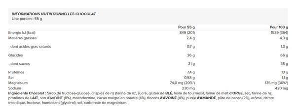 Energize Bar (15x55g) - Powerbar - Chocolat - Barres énergétiques
