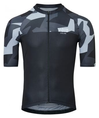 Maillot Manches Courtes Void Abstract Camouflage Noir