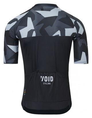 Women's Short Sleeve Jersey Void Abstract Camouflage Black
