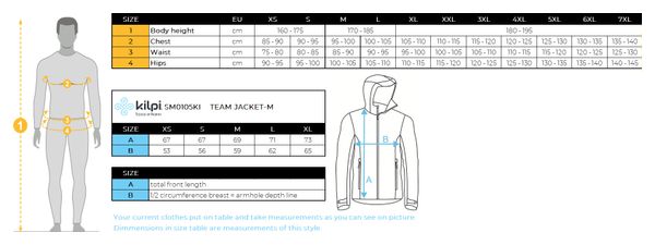 Veste hiver DERMIZAX PRIMALOFT homme Kilpi TEAM JACKET-M