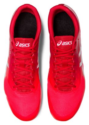 Chaussures Athlétisme Asics Hyper LD 6 Rouge Blanc Unisexe