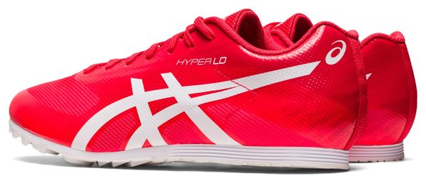 Chaussures Athlétisme Asics Hyper LD 6 Rouge Blanc Unisexe