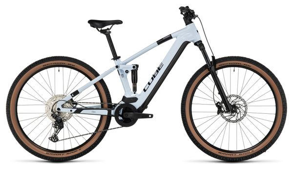 Cube Stereo Hybrid 120 Pro 625 Suspensión total eléctrica MTB Shimano Deore 12S 625 Wh 29'' Flash Blanco 2023