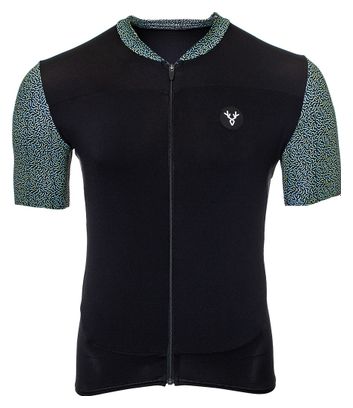 Maillot Manches Courtes LeBram Aspin Noir Vert